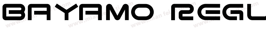 Bayamo Regular字体转换